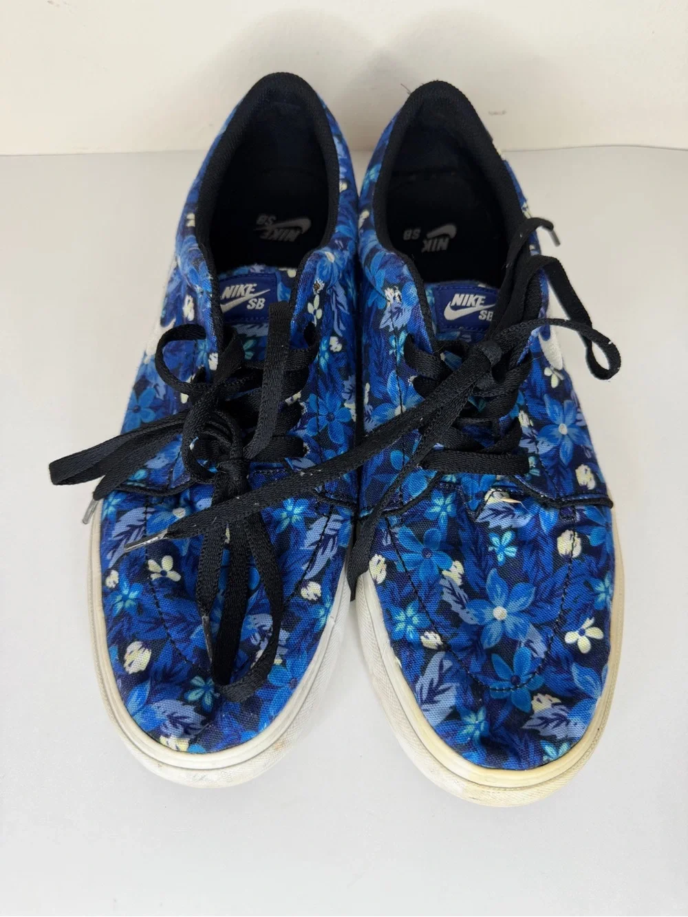 Nike SB Satire Canvas Premium Floral Deep Royal Blue 705193-412 Men’s Size 13